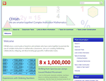 Tablet Screenshot of cimath.org